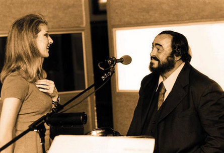 Pavarotti and Celine Dion