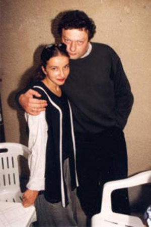 Alla Sigalova with her husband, Roman Kozak