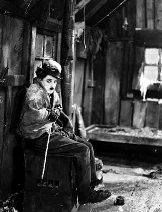 CHARLIE-tramp in the film The Gold Rush (1925).