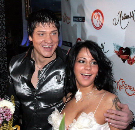 With her husband, Ivan Belkovo