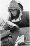 Sturmbannf?hrer Joachim Piper, with the card. Russia, the end of February 1943.