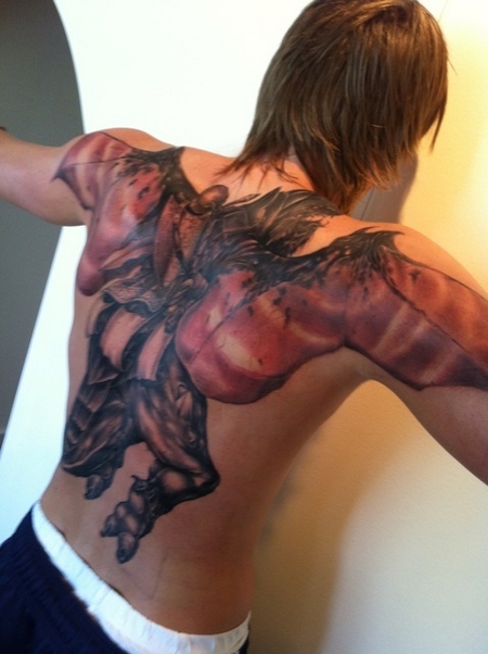 Кириленко сделал на спине татуировку из WoW (фото) ????????? ?????? ?? ????? ?????????? ?? World of Warcraft